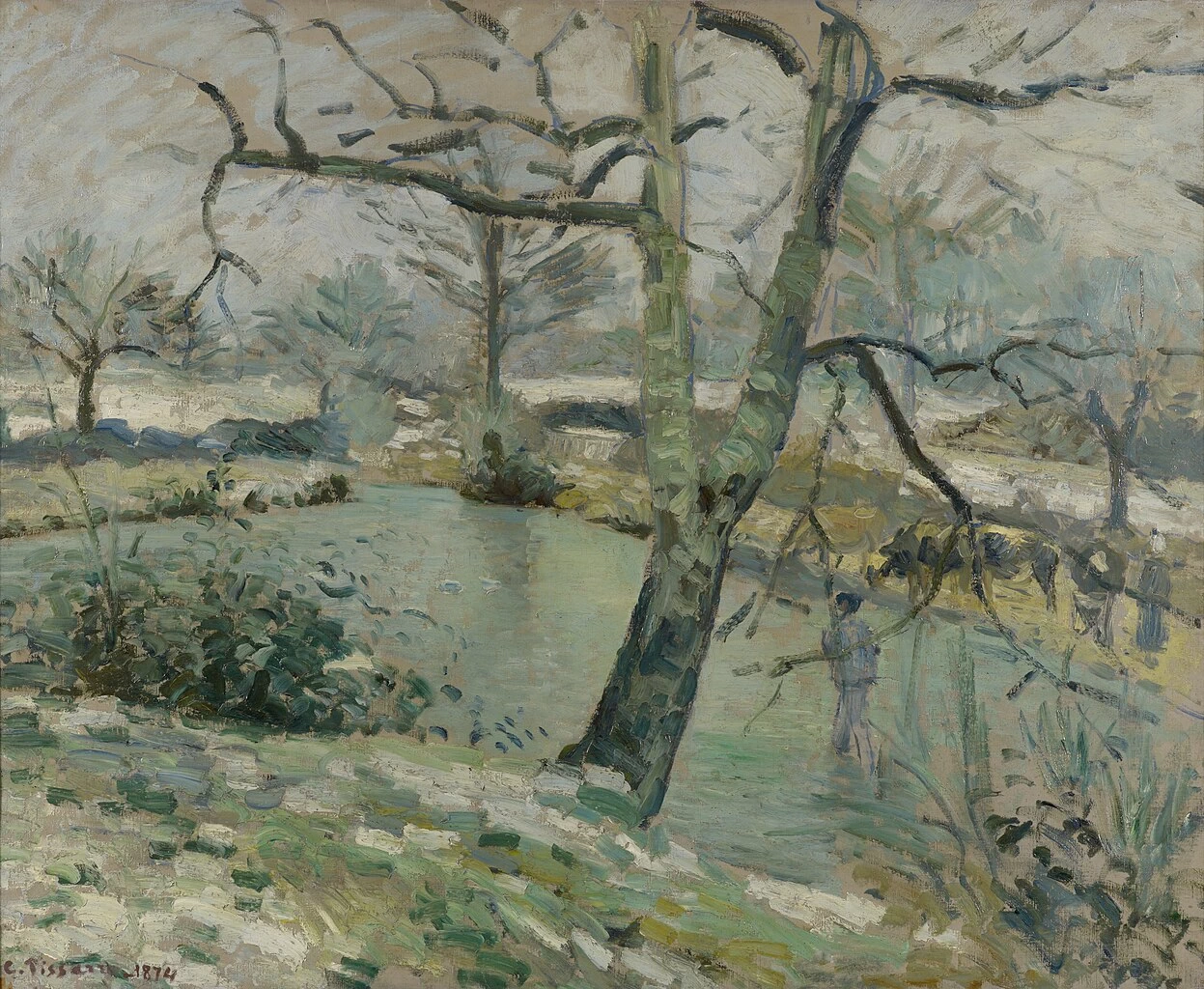 Stagno di Montfoucault, effetto invernale - Kunstmuseum Basel